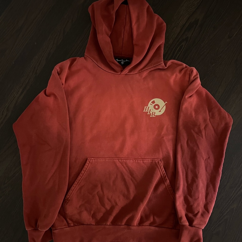 Hollywood Forever Records hoodie beautiful dark red color. RETAIL WOULD BE $350